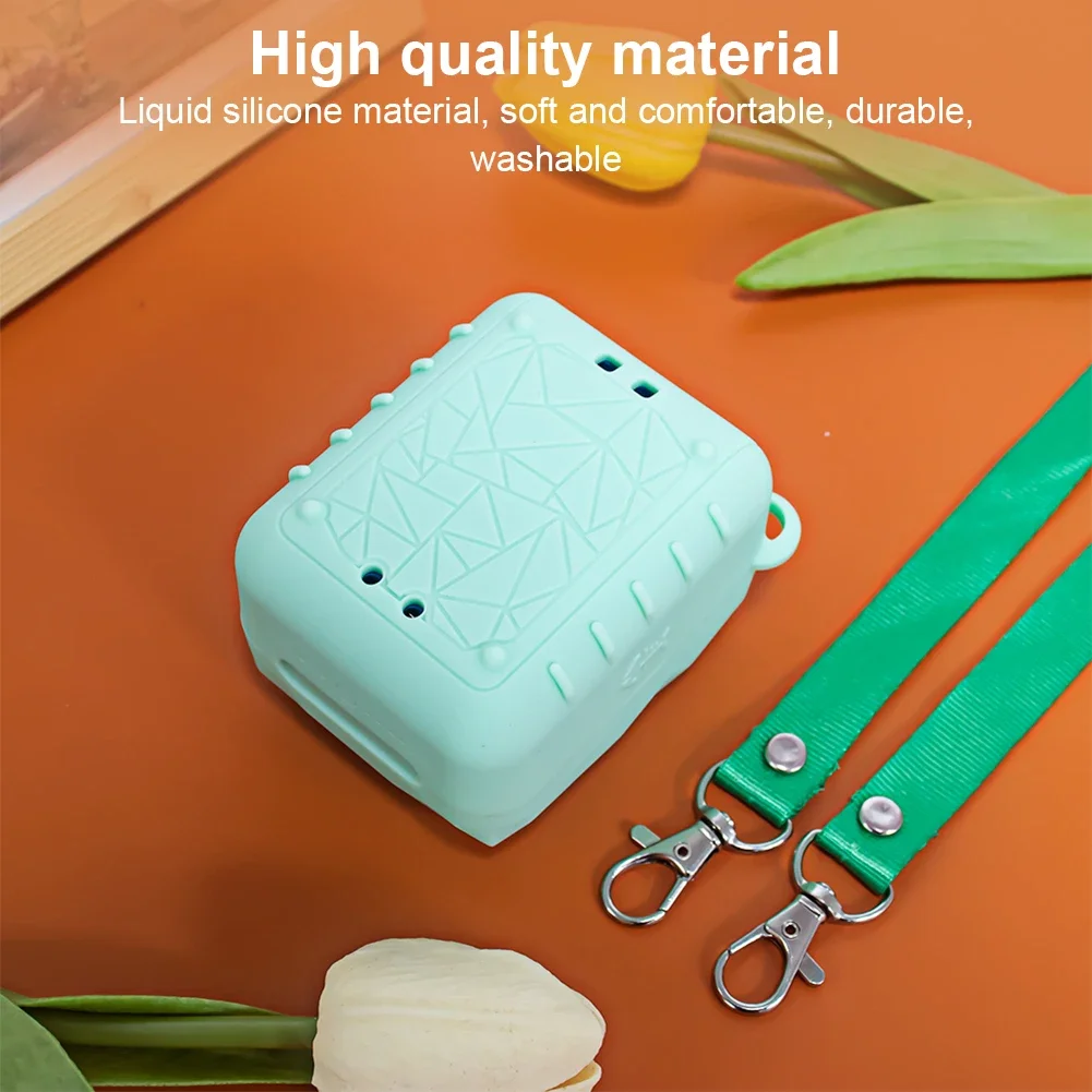 Silicone Case Washable Protective Cover with Lanyard Silicone Protective Case for Bitzee Magicals Interactive Toy Digital Pet