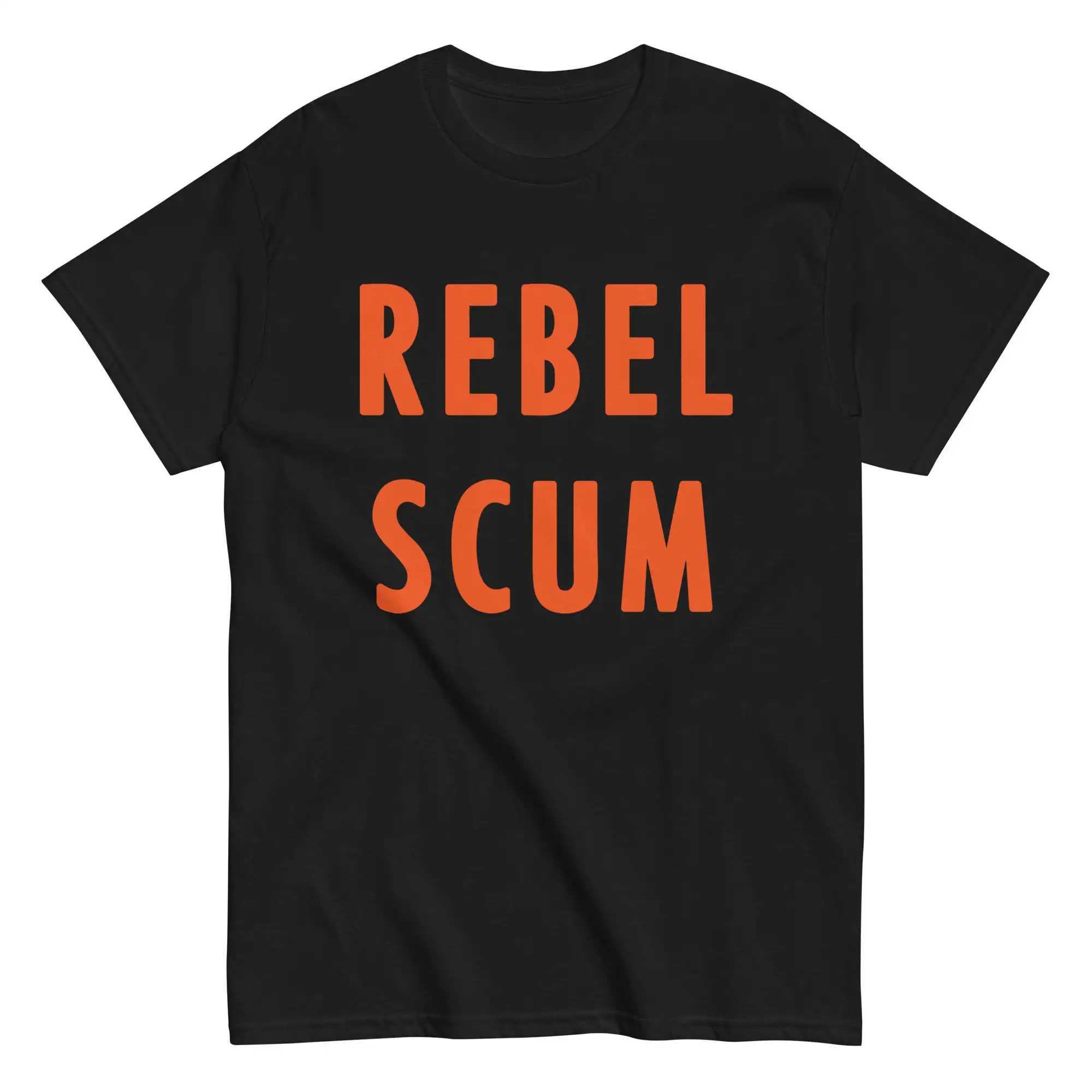 

Футболка Rebel Scum для мужчин, классические футболки для взрослых с вырезом лодочкой