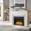 Electric Fireplace Insert with Front Trim Kit, Fire Crackling Sound, 750W/1500W Heater, Remote Control Electronic Fireplace 6
