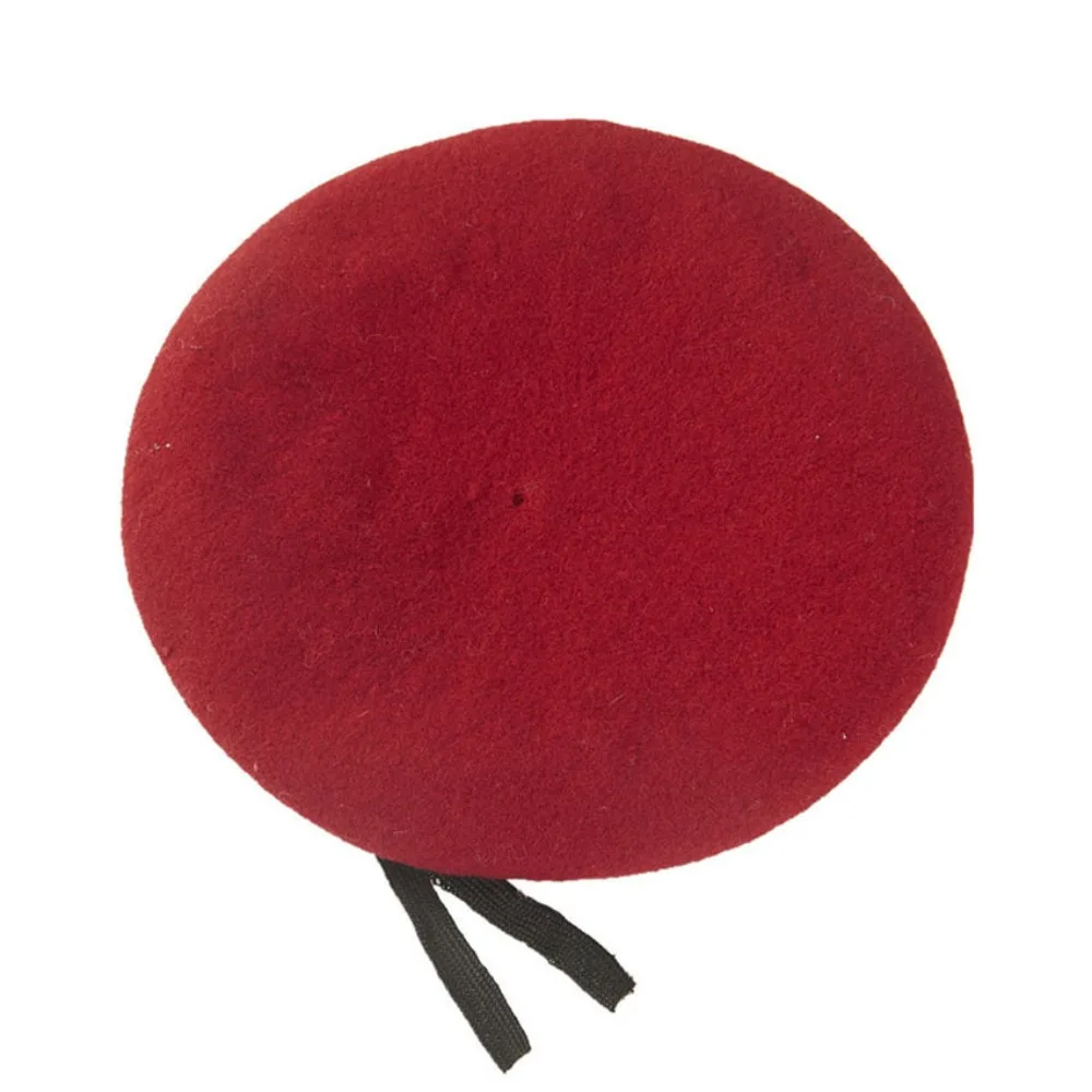 Men Uniform Cap High Quality French Style Women Soldier Hat Unisex Wool Bere 2