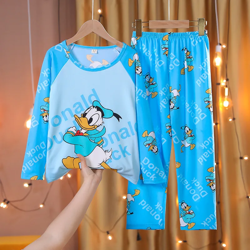 Conjunto de pijamas de pato Donald para niños, conjunto de ropa