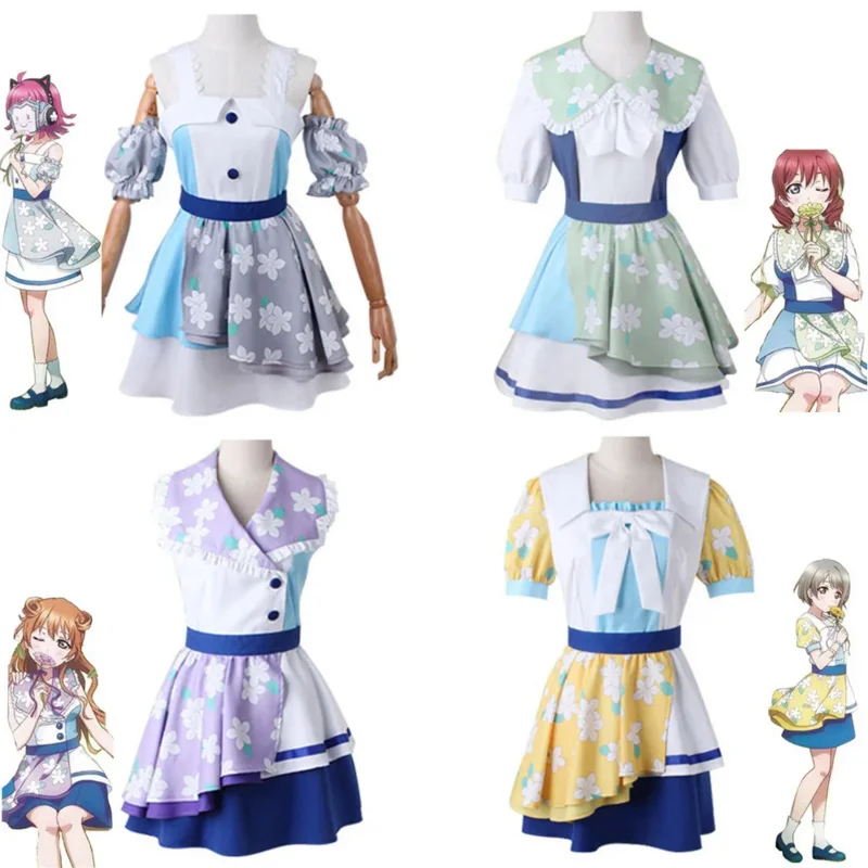 

Anime Love Live! Nijigasaki High School Idol Club QU4RTZ Nakasu Kasumi Tennouji Rina Konoe Kanata Cosplay Costume Halloween Suit