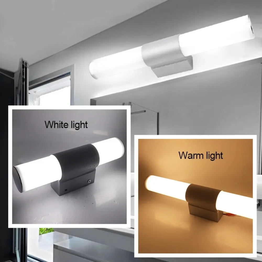 Joyinled LED Bathroom Mirror Light 12W Waterproof Wall Sconce Lamp with cold warm white for Vanity Cabinet Indoor Lighting
