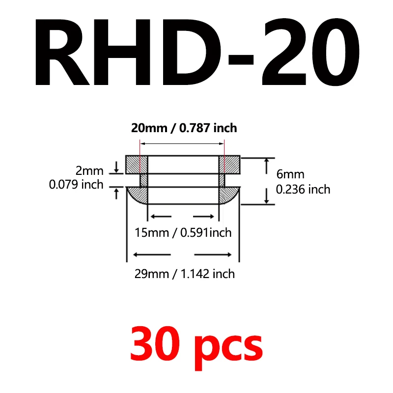 RHD-20  30pcs