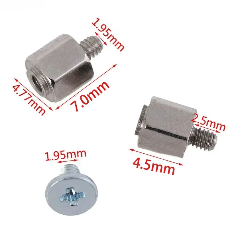 Hand Mounting Kits 10 Set Stand Off Screw Hex Nut for A-SUS M.2 SSD Motherboard Silver