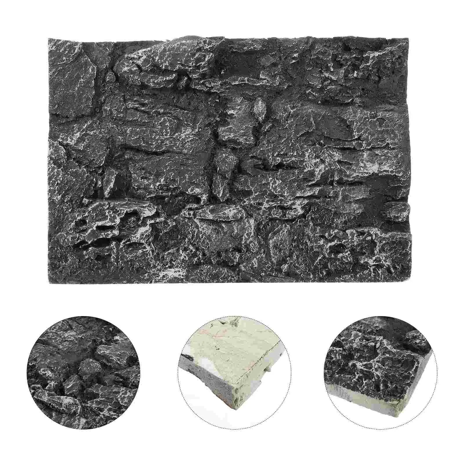 

Background Rock Slab Terrarium Landscape Photography Board Reptiless Aquarium Terrariums Decorative Glass Cork Tank