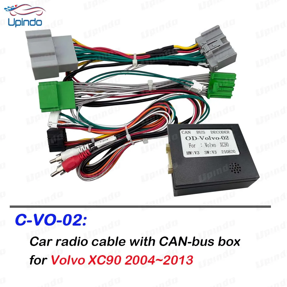 CarRadioCablewithCANBusBoxAdapterforVolvoXC9020042013