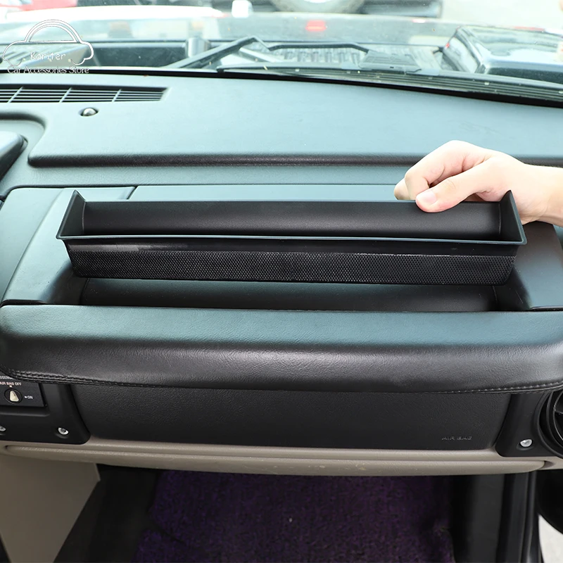 

For Hummer H2 2003-2007 ABS Car Interior Co-pilot Dashboard Handle Storage Box Mobile Phone Tray Molding Accessories