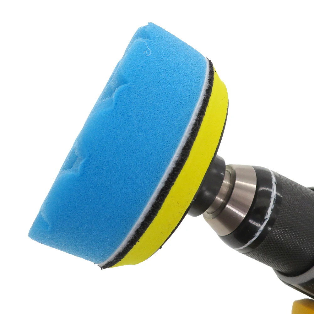 4 Zoll 4 Stück Polierpad Polierwollschwammpads mit M10-Adapter zum Polieren oder Wachsen von Automobilen, Wohnmobile und Motorrädern – Detail 3