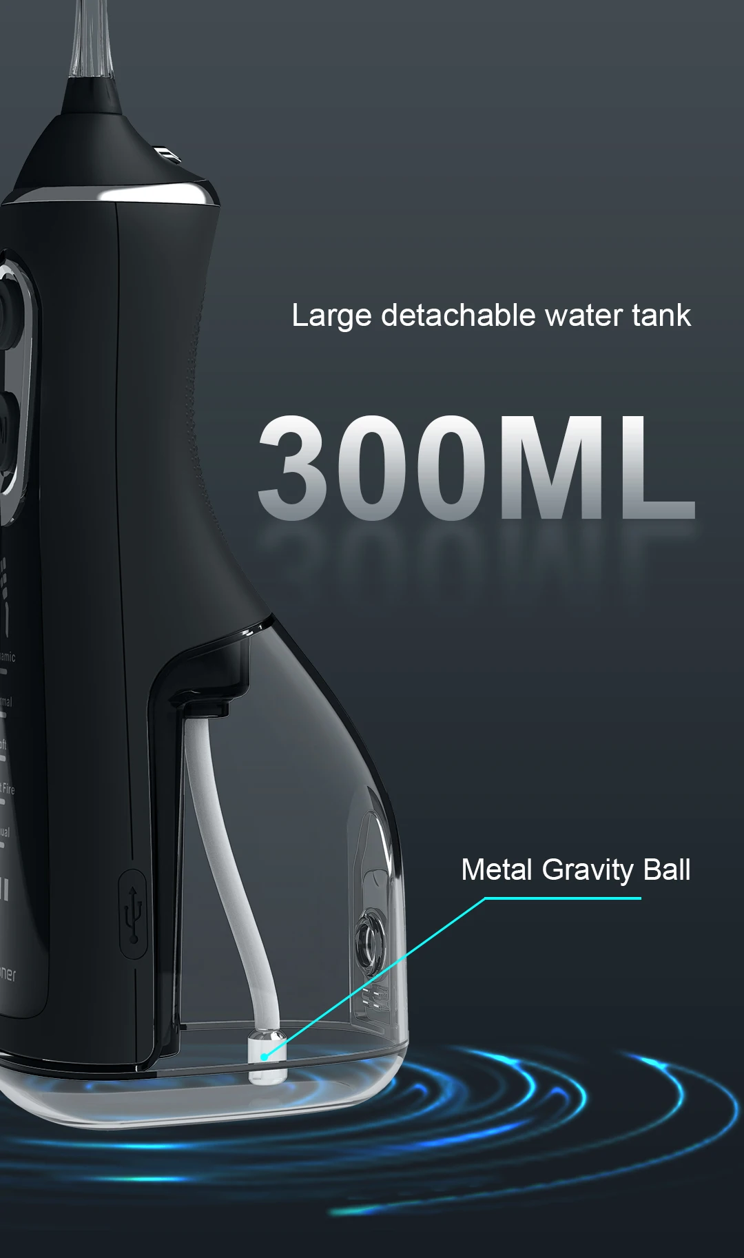 5 Modes Dental Irrigator Water Flosser USB Rechargeable IPX7 300ML Water pick Home Appliance Water floss jet