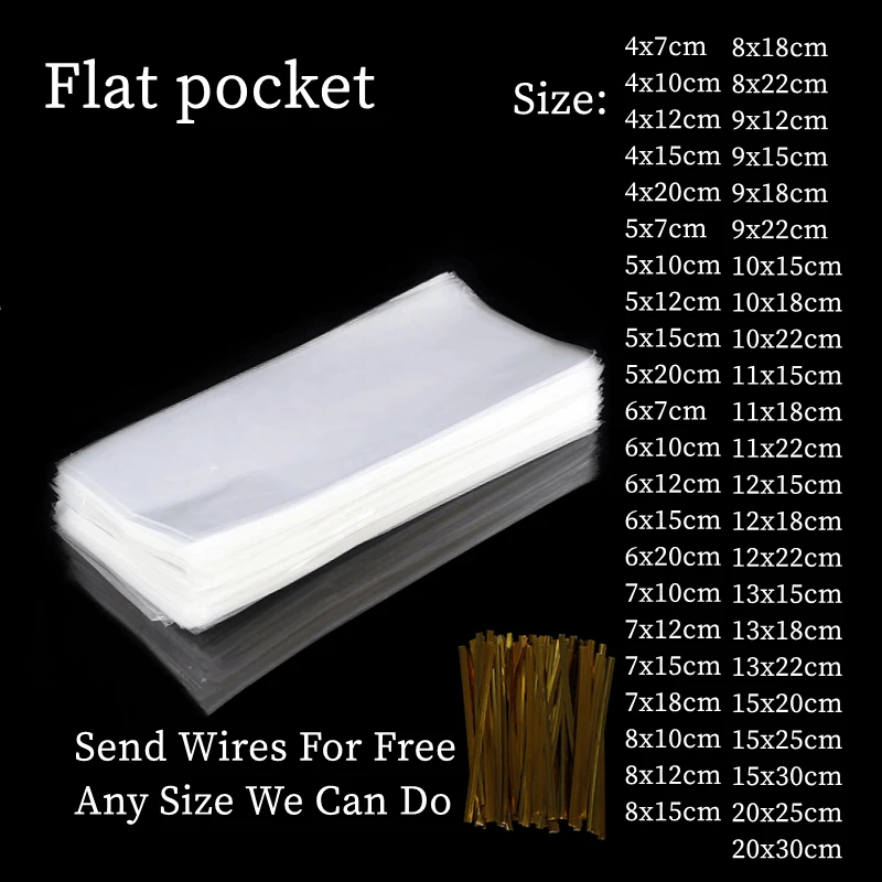 Sac Cadeau 200 Piu00e8ces Sachets Transparents Bonbons, Sachets