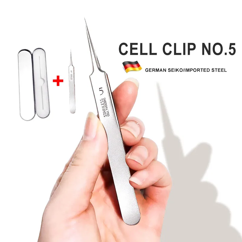 

New Ultra-fine No. 5 Cell Pimples Blackhead Clip Tweezers Beauty Salon Special Scraping & Closing Artifact Acne Needle Tool