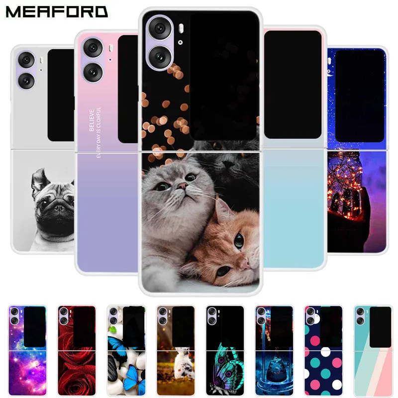 Per Oppo Find N2 Flip Case Cover Posteriore Trasparente Trasparente Per Pc Rigido Per Oppo Find N2 Flip 5G Custodie Trova N 2 Flip Shell