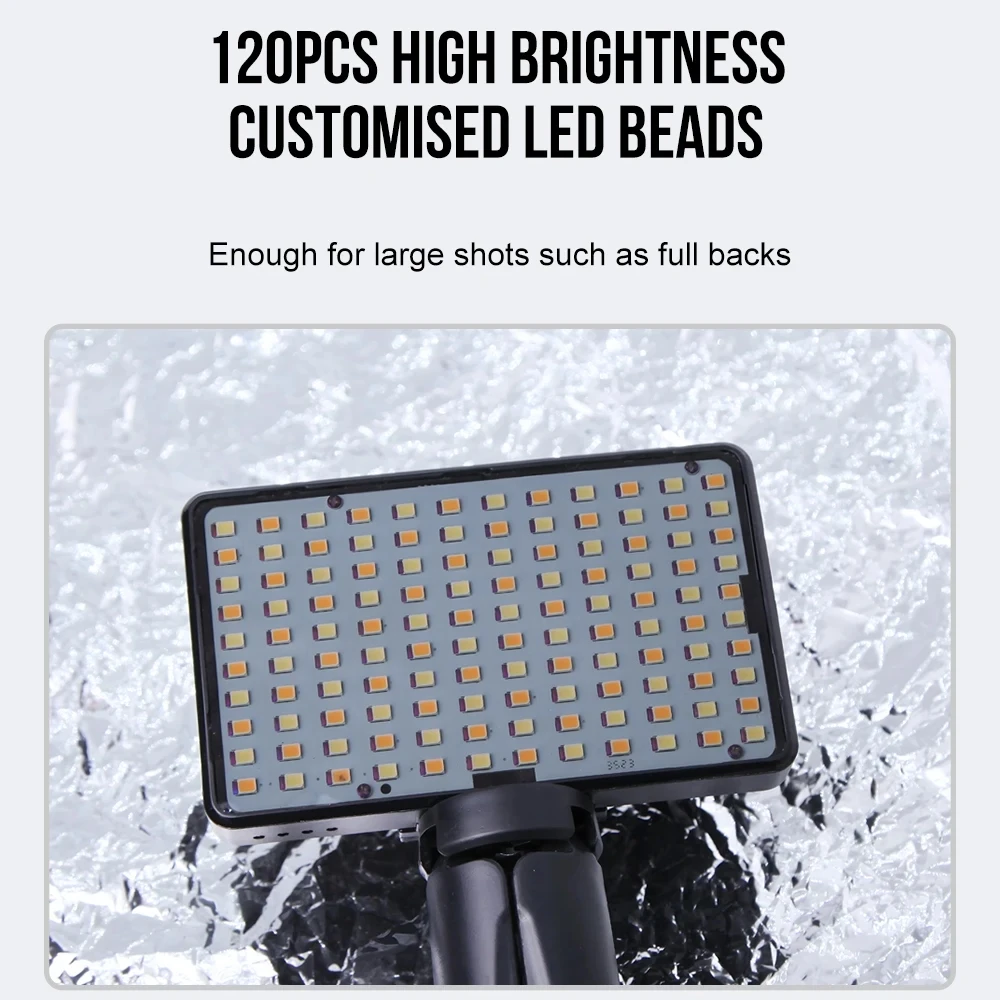120 LED Reduce Reflected Fill Light Of Tattoos With 52mm Cpl For Cellphone Lens Circular Polarizing Filter Compatible Any Phone 4