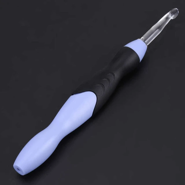 LED Crochet Hook, USB Rechargeable LED Replaceable Crochet Hook Light Up  Crochet Hook Set Knitting Tool With Replaceable Tips 2.5-6.5MM Crochet  Needle