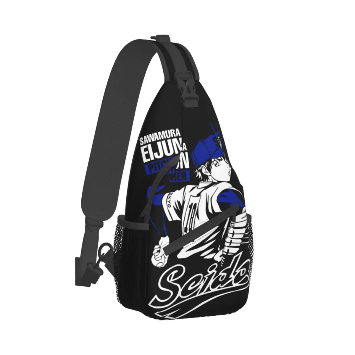 

Eijun Sawamura Diamond No Ace Sling Bags Chest Crossbody Shoulder Sling Backpack Daypacks Baseball Sports Manga Pattern Satchel