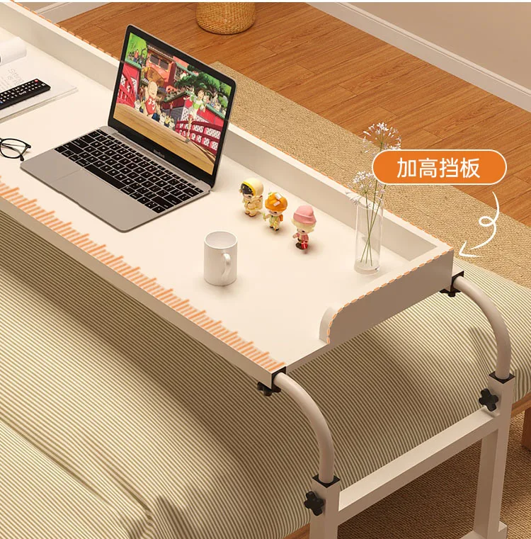 Bed Table Bedside Table Mobile Desk on Bed Small Bedroom Liftable Computer Desk Lazy Study