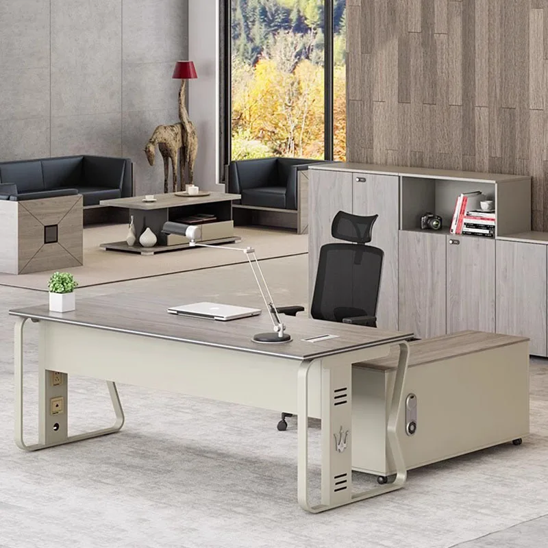Cassetti Storage Office Desk Writing Computer Modern Executive Office Desk Monitor Scrivania Anglare Mobili Alla Moda Hdh