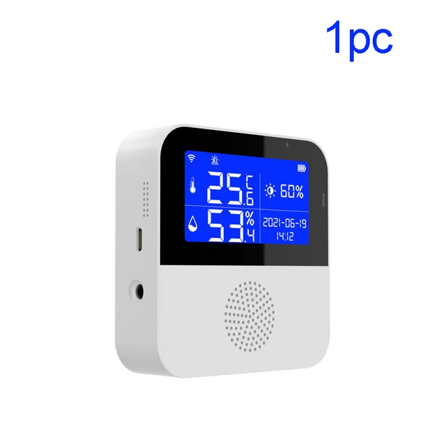 medidor temperatura wifi Sensor de temperatura WiFi Tuya, sonda de