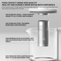 NOUVEAU MIJIA Pot de santé multifonctionnel Bouilloire électrique N1 Appareils électroménagers 800W Acier inoxydable 304 Préservation de la chaleur -CN 3