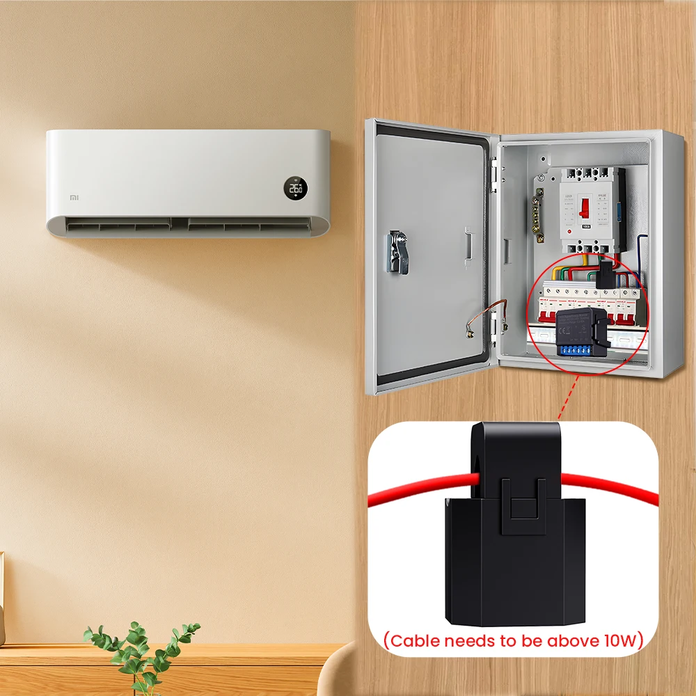 AVATTO Tuya WiFi/ZigBee Smart Energy Meter Clamp KWh Bidirectional Monitoring APP Control