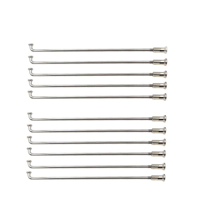 20pcs Electric Bike Spokes 12G Diameter 2.5mm Length 45-305mm Spokes J-Bend Steel For Tricycle Wheel Accessories
