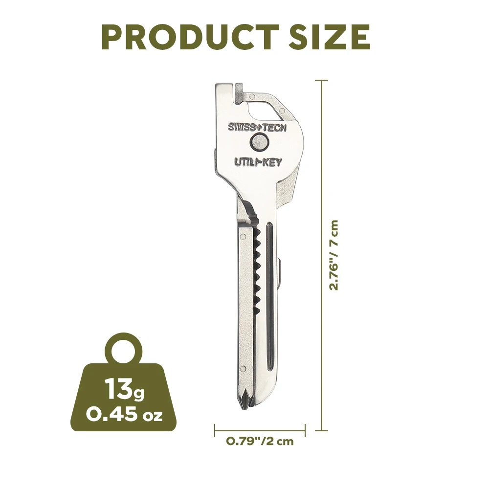 SWISS TECH IN Mini Multifunction Keychain Pocket Multi-Key