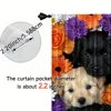 2pcs, spring summer Curtains With cute puppy print Yarn Curtains 100% Polyester Decorations Outdoor Perfect for digital printing 5