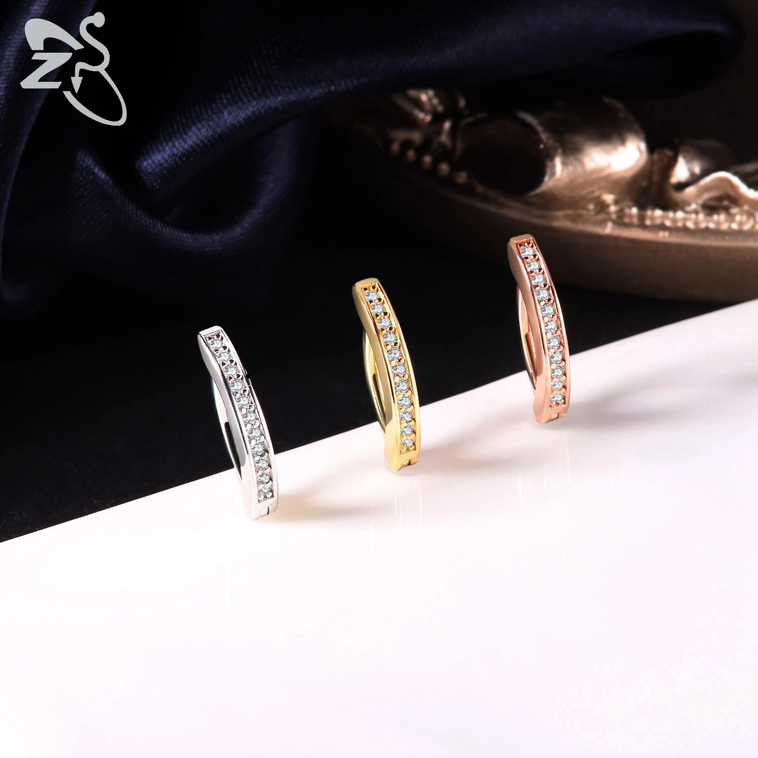 Body jewelry ZS 1 PC 14G/16G Stainless Steel Clicker Belly Button Ring Women Gold Color Reverse Curved Navel Barbell 8/10/12MM