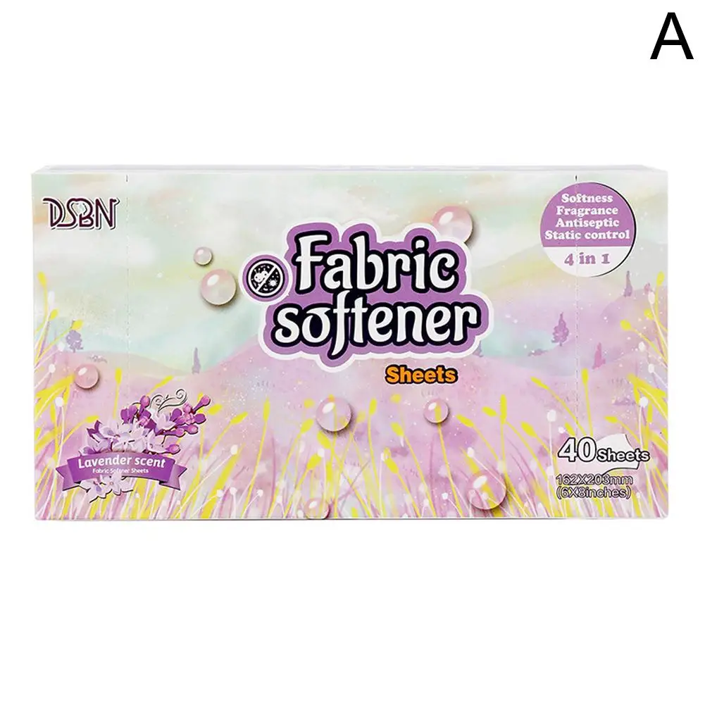 Fabric Softener Sheet For Dryers Reduce Static Absorption Lasting Fragrance Effective Antibacterial Clothes Softness Sheets L2U8