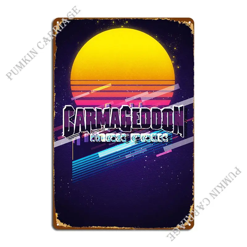 Carmageddon Max Pack Targhe In Metallo Pub Pub Kitchen Tin Sign Poster