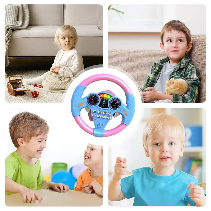 Steering Wheel Toy Creative Steering Wheel Copilot Toy Kid Pretend Educational Toys For Children Toddler Boys And Girls 5