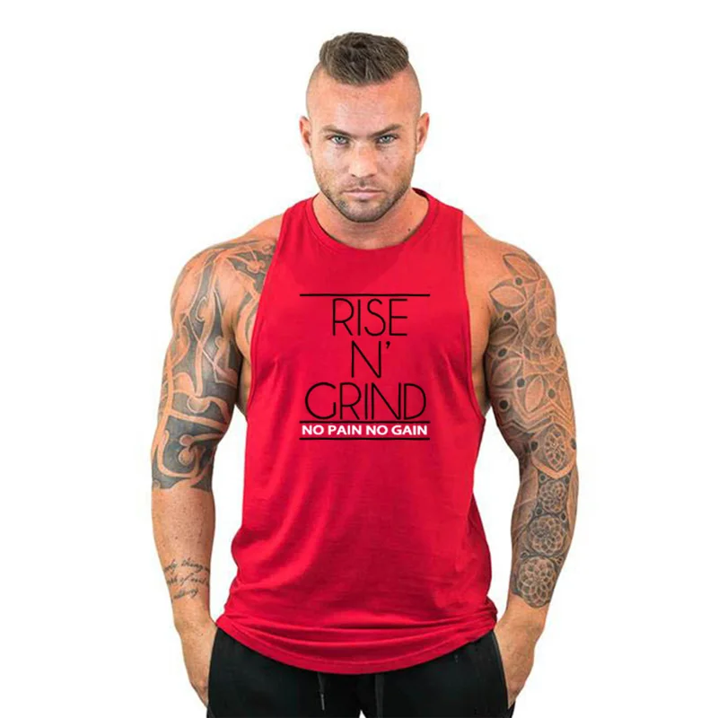 Mens Summer Gym Tank Tops Cotton O-Neck Breathable Sleeveless T-Shirt for Fitness Bodybuilding Versatile Training Sports vest S9bc0c33577b548debad38d31558ff03ae
