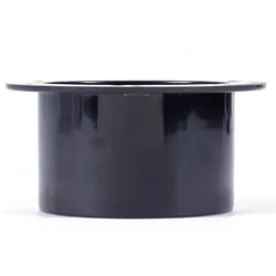 Flange Connection Straight Pipe Round Shape Wall-mounted 1PC 75mm ABS Air-Ducting Connection Corrosion Resistance