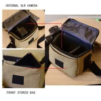 Canvas Camera Bag Case Bag For Canon EOS M10 M6 M5 SX60 SX50 SX30 SX510 1100D 1200D 1300D 450D 500D 600D 550D 18-55mm lens 3