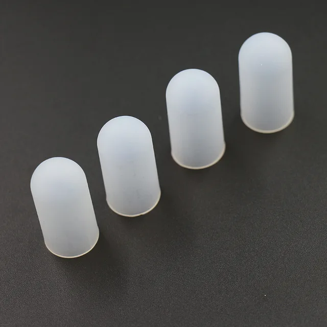 5Pc/set  Silicone Finger Protector Caps High Temperature Resistant Anti-slip Anti-static Finger Cover Workplace Safety Supplies 4