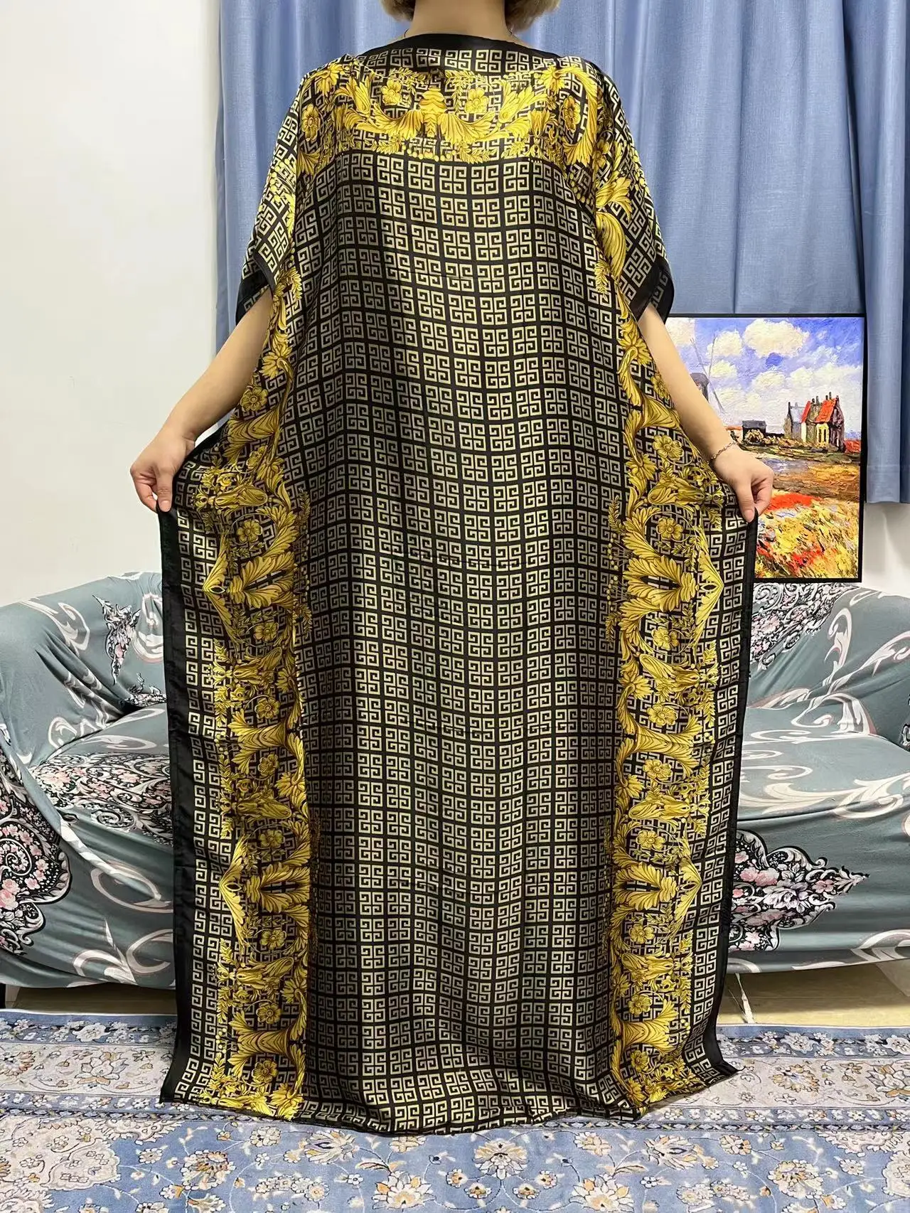 

Dubai African Dresses For Women Muslim Fashion Abaya Nigerian Clothes Ankara Dashiki Long Dress Embroidered Kaftan Robe Djellaba