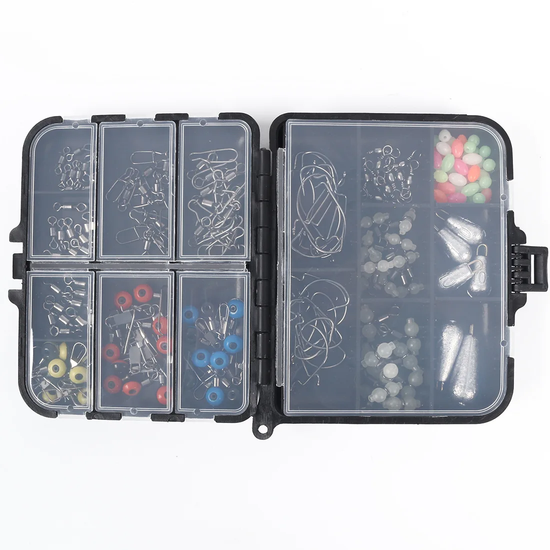 PD Fishing Gear 177pcs Boxed LUYA ACCESSORIES Glow-in-the-dark eight-ring swivel connector sea fishing iso fishing set 4