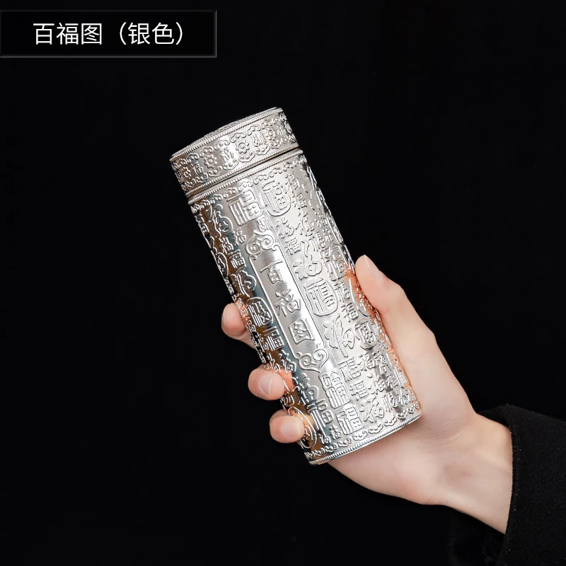 中国　青花　喜字文雙耳瓶　高さ約42.5㎝　V　R7762B 青花双耳花鳥文瓶 中国陶磁器