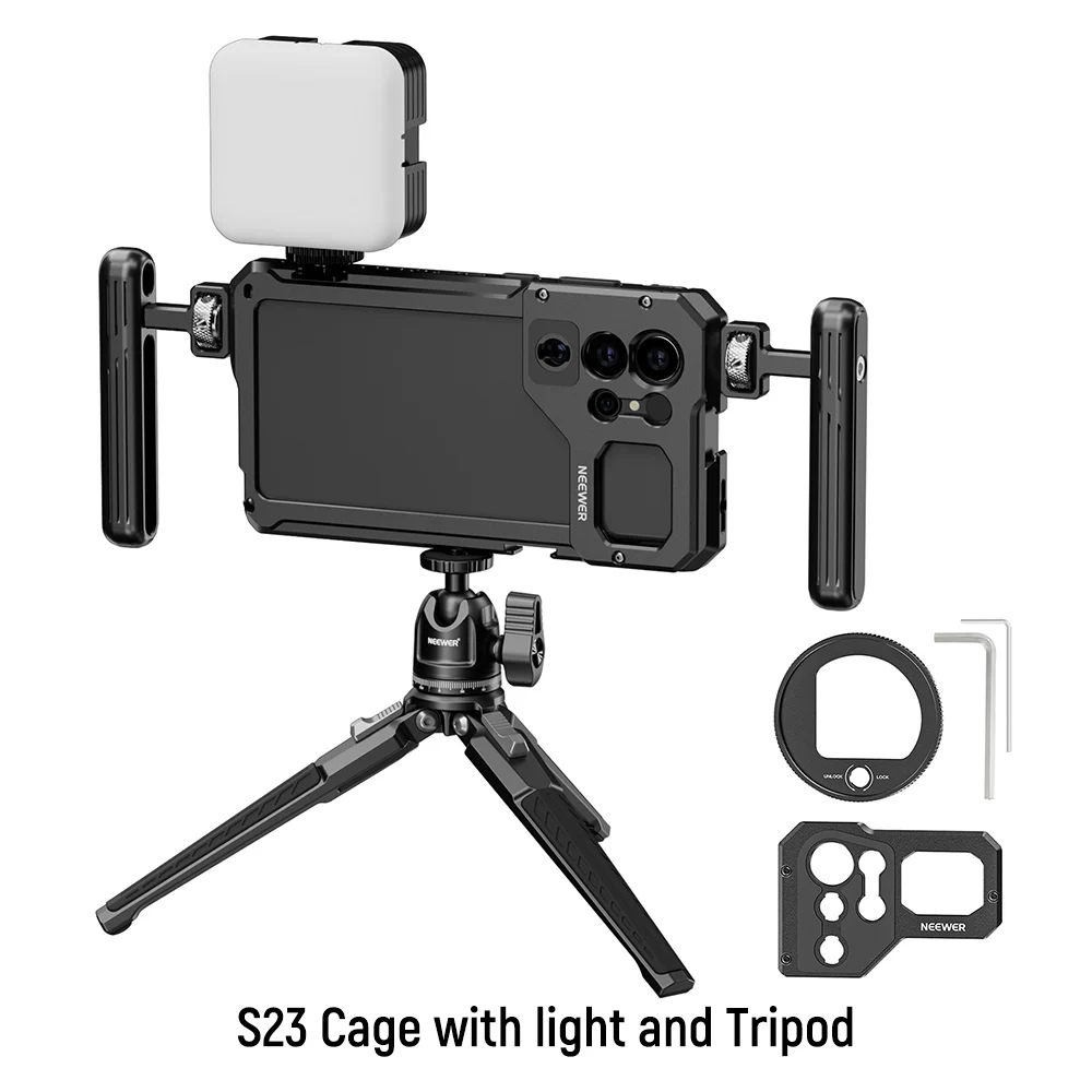 NEEWER 電話ケージ Samsung S22/S23/S24 Ultra 67mm フィルター