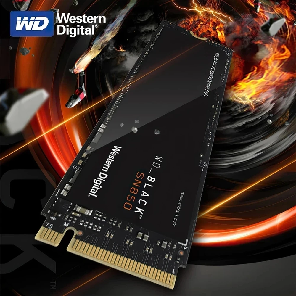 Western Digital 1TB SN850 NVMe SSD for PS5 Consoles Solid State Drive with  Heatsink - Gen4 PCIe, M.2 2280, Up to 7,000 MB/s - WDBBKW0010BBK-WRSN