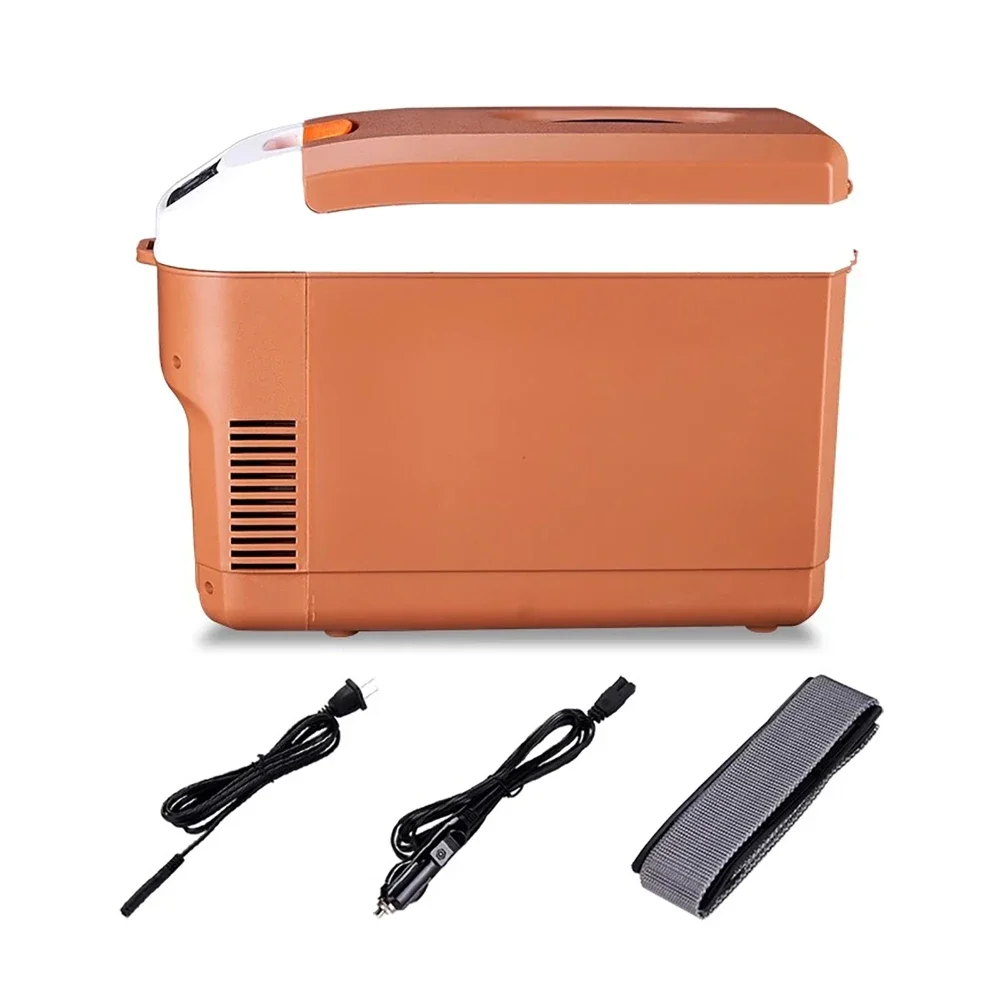 10L Mini Refrigerator Cold & Warm Dual-purpose Portable Outdoor Food Drinks Cooler Fridges with LED Smart Display DC12V 24V 220V