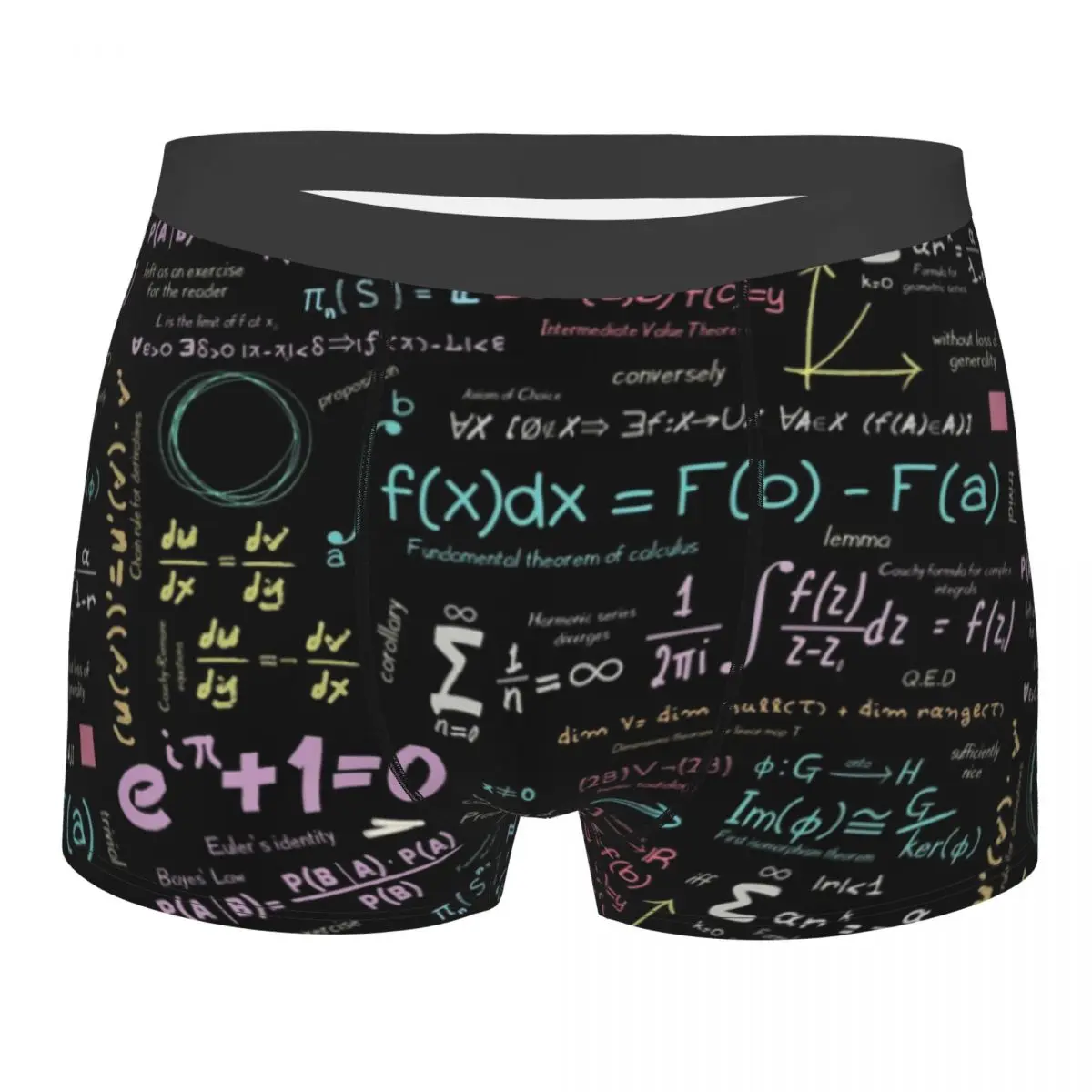 

Male Sexy Pure Math Nerd Underwear Boxer Briefs Men Soft Shorts Underpants
