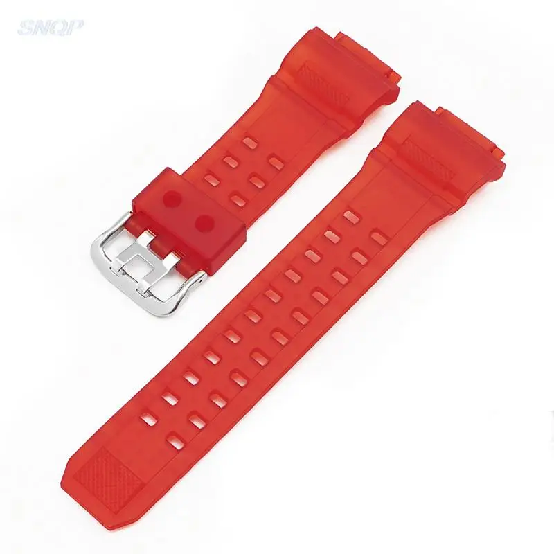 Black Waterproof Silicone Rubber Watch Band Strap - Durable Replacement Watchband Accessory