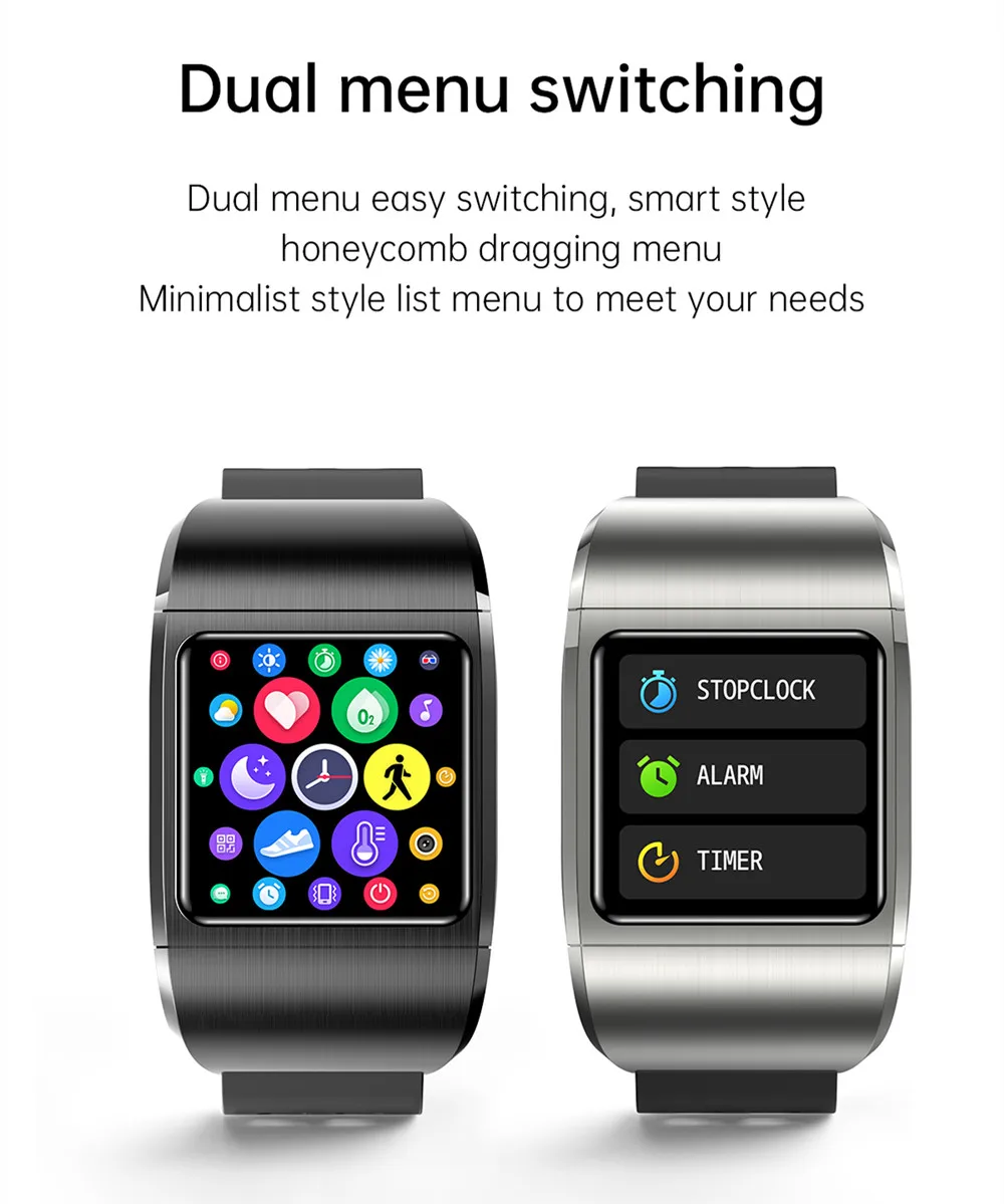 G36 New Smart Watch TWS Bluetooth Headset 2 In 1 Full Touch Screen 1.3 Inch Waterproof Sports Fitness Men Wristband Heart Rate