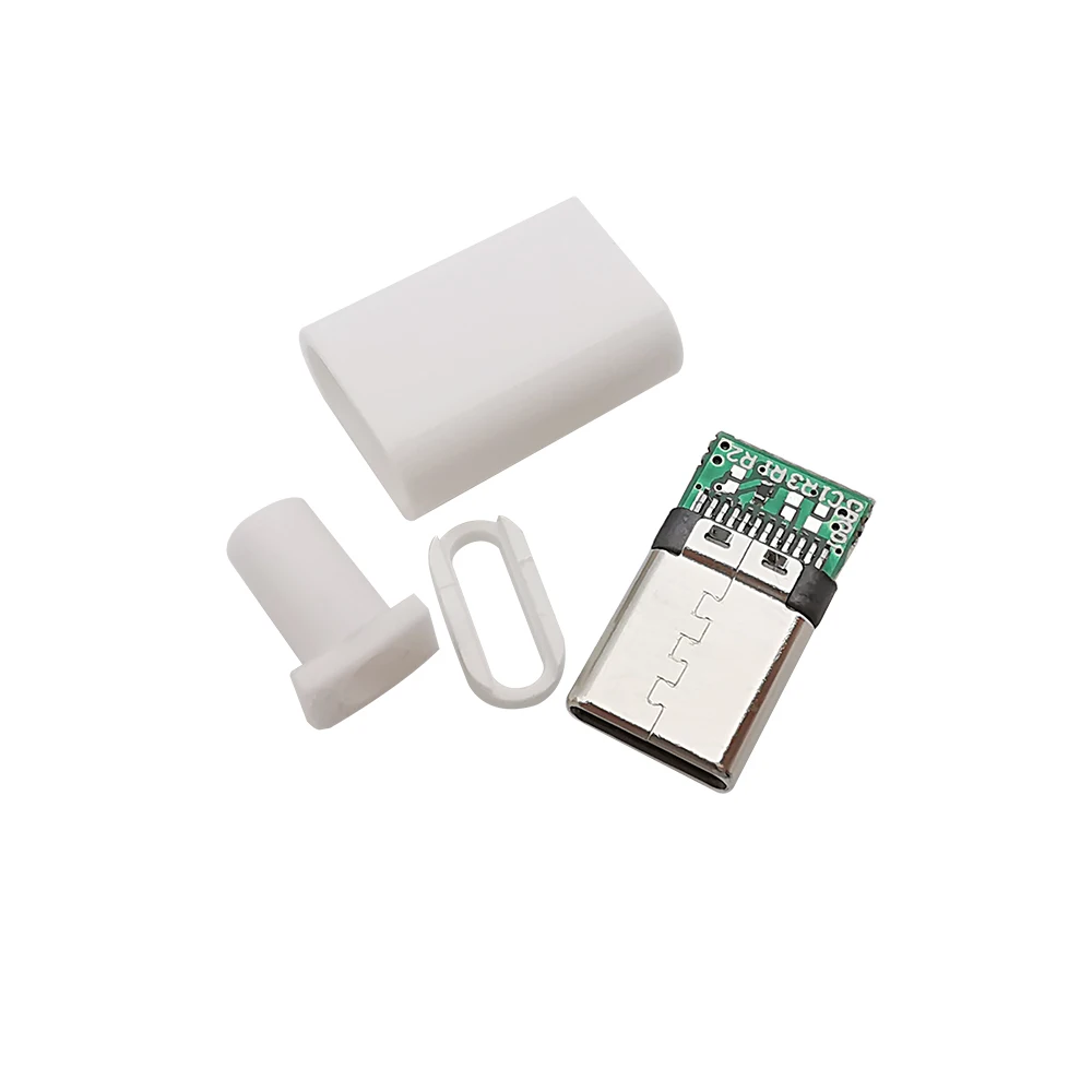 5Pcs TYPE C USB 3.1 24 Pin Male Plug Welding Connector Adapter Housing Type-C Charging Plugs Data Cable Accessories Repair Type C Connectors