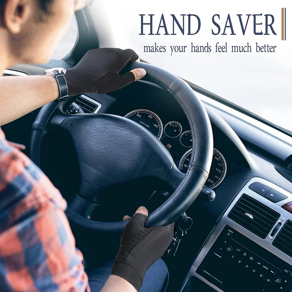 Copper Arthritis Gloves for Hand Pain Relief Rheumatoid Osteoarthritis Swelling Carpal Tunnel Arthritis Compression Gloves