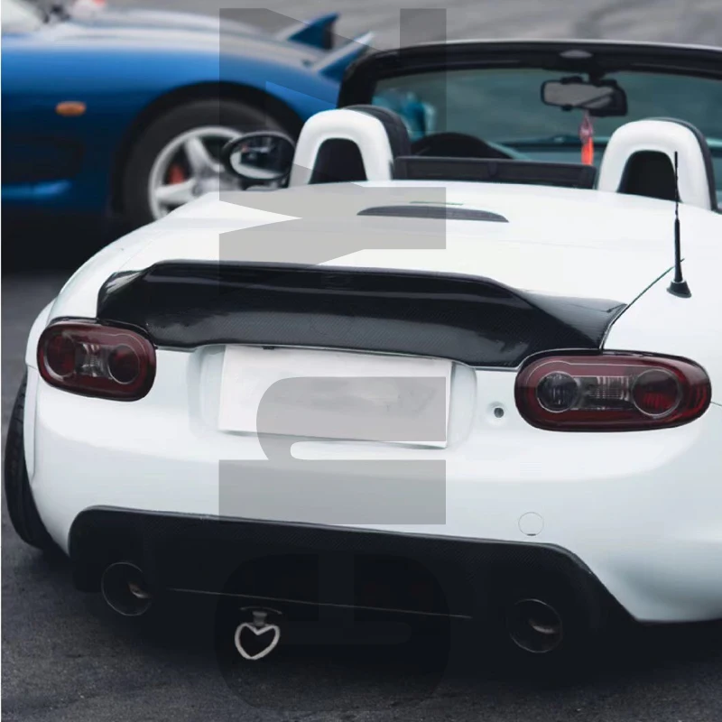 

Для Mazda MX5 NC NCEC спойлер родстер Miata Жесткий Верхний стиль EPA задний спойлер из углеродного волокна + стекловолокно разделитель крыло