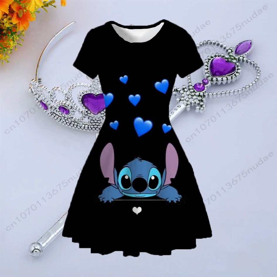 Cute Round Neckline Short Princess Dress for Girls