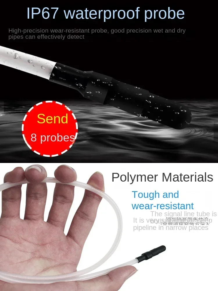 Blockage measuring instrument electrician threading pipeline detector accuracy wall blockage removal blockage probe floor heat 4